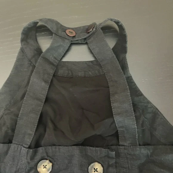 Anthropologie Black Maxi Halter Dress Size 6 - Picture 6 of 16